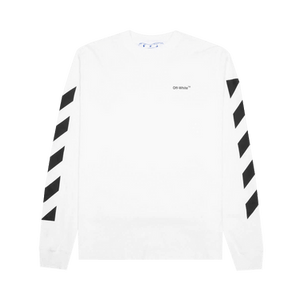 Off-White Diag Helvetica Skate Long-Sleeve Tee 'White/Black'