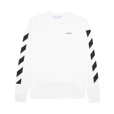 Off-White Diag Helvetica Skate Long-Sleeve Tee 'White/Black'