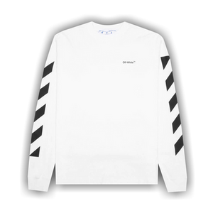 Off-White Diag Helvetica Skate Long-Sleeve Tee 'White/Black'