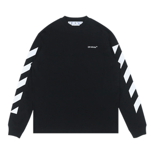 Off-White Diag Helvetica Skate Long-Sleeve Tee 'Black/White'