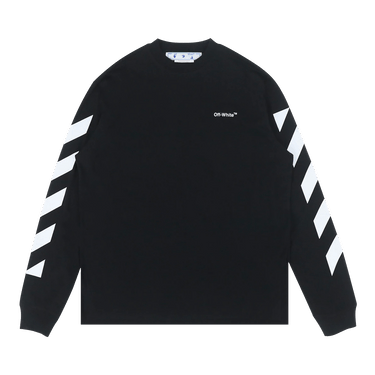 Off-White Diag Helvetica Skate Long-Sleeve Tee 'Black/White'