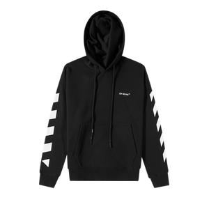 Off-White Diag Helvetica Over Hoodie 'Black/White'