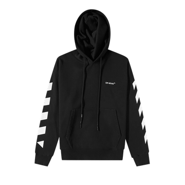 Off-White Diag Helvetica Over Hoodie 'Black/White'