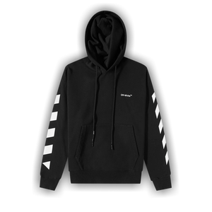 Off-White Diag Helvetica Over Hoodie 'Black/White'