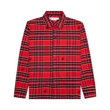 Off-White Flannel Skate Shirt 'Red/Black'