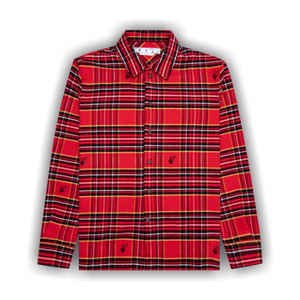 Off-White Flannel Skate Shirt 'Red/Black'