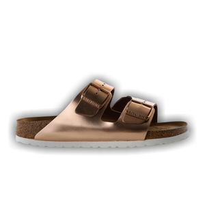 Birkenstock Arizona Soft Footbed Sandal 'Metallic Copper'