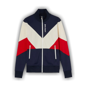 Palm Angels V Colorblock Track Jacket 'Navy Blue/White'