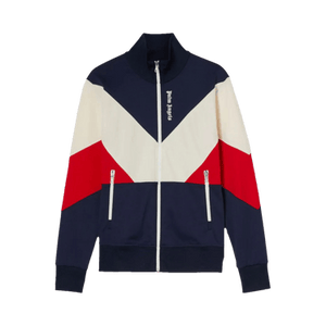 Palm Angels V Colorblock Track Jacket 'Navy Blue/White'