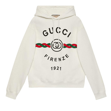 Gucci Firenze 1921 Hooded Sweatshirt 'White'