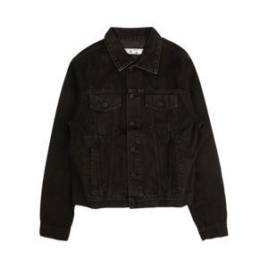 Off-White Agreement Slim Denim Jacket 'Black'