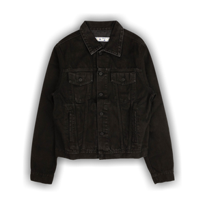 Off-White Agreement Slim Denim Jacket 'Black'