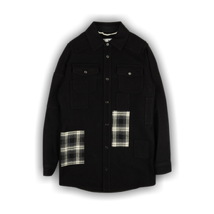 Off-White Logo Button Down Overshirt 'Black'