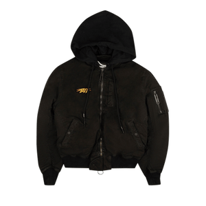 Off-White Stencil Vintage Bomber 'Black'
