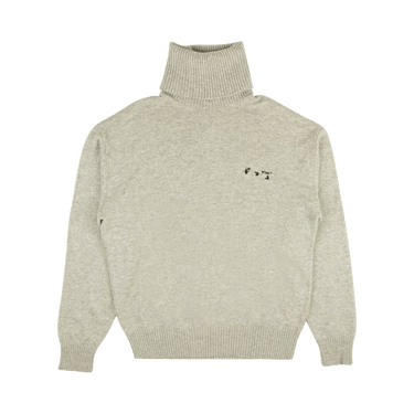 Off-White Logo Cashmere Turtleneck 'Grey'