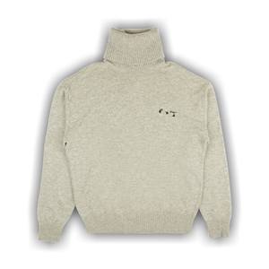 Off-White Logo Cashmere Turtleneck 'Grey'