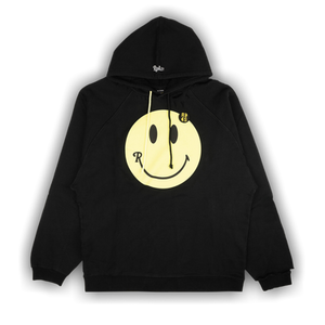 Raf Simons Smiley 50 Anniversary Oversize Graphic Hoodie 'Black'