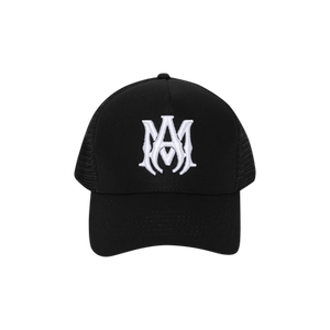 Amiri MA Logo Trucker Hat 'Black/White'