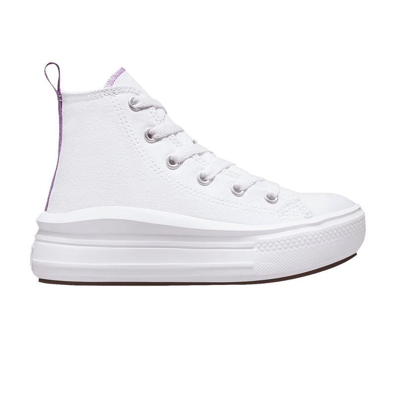 Converse Chuck Taylor All Star Move Platform GS 'White Pixel Purple' A03667C