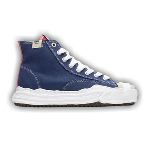 Maison Mihara Yasuhiro Hank OG Sole Canvas High 'Navy Beige Mismatched'