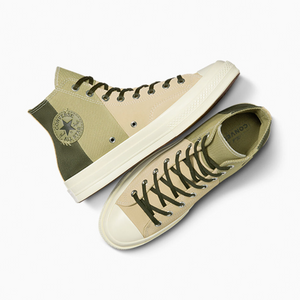 Converse Chuck 70 High 'Patchwork Suede - Nutty Granola Green'