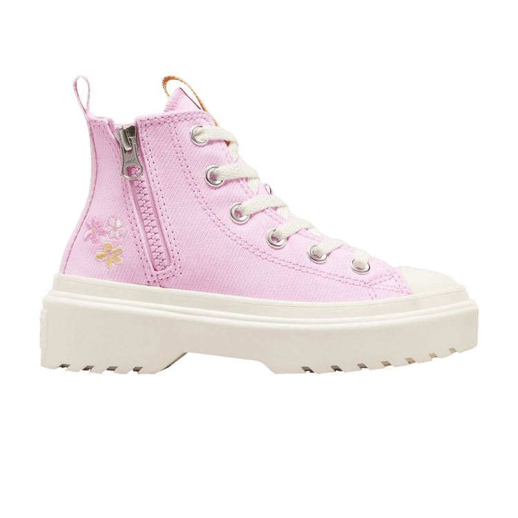 Converse Chuck Taylor All Star Lugged Lift Platform High GS 'Embroidered flowers' A07386C