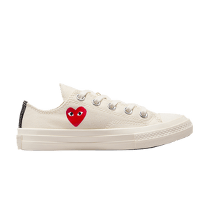 Comme des Garçons PLAY x Converse Chuck 70 Low PS 'Single Heart - Milk'