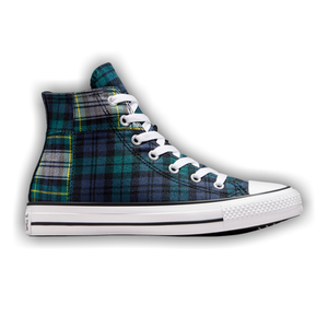Converse Chuck Taylor All Star High GS 'Plaid - Dragon Scale Green'