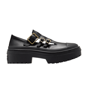 Converse Wmns Chuck Taylor All Star Lugged Heel Mary Jane Platform Low 'Black Gold'