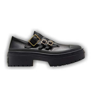 Converse Wmns Chuck Taylor All Star Lugged Heel Mary Jane Platform Low 'Black Gold'