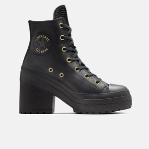 Converse Wmns Chuck 70 De Luxe Heel Platform High 'Black Light Gold'
