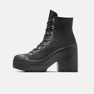 Converse Wmns Chuck 70 De Luxe Heel Platform High 'Black Light Gold'
