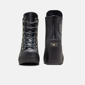 Converse Wmns Chuck 70 De Luxe Heel Platform High 'Black Light Gold'