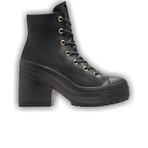 Converse Wmns Chuck 70 De Luxe Heel Platform High 'Black Light Gold'