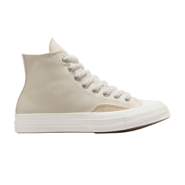 Converse Chuck 70 Luxe High 'Light Dune Fuzzy Laces'