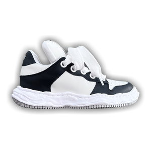 Maison Mihara Yasuhiro Wayne Low 'Leather Puffer - Black White'