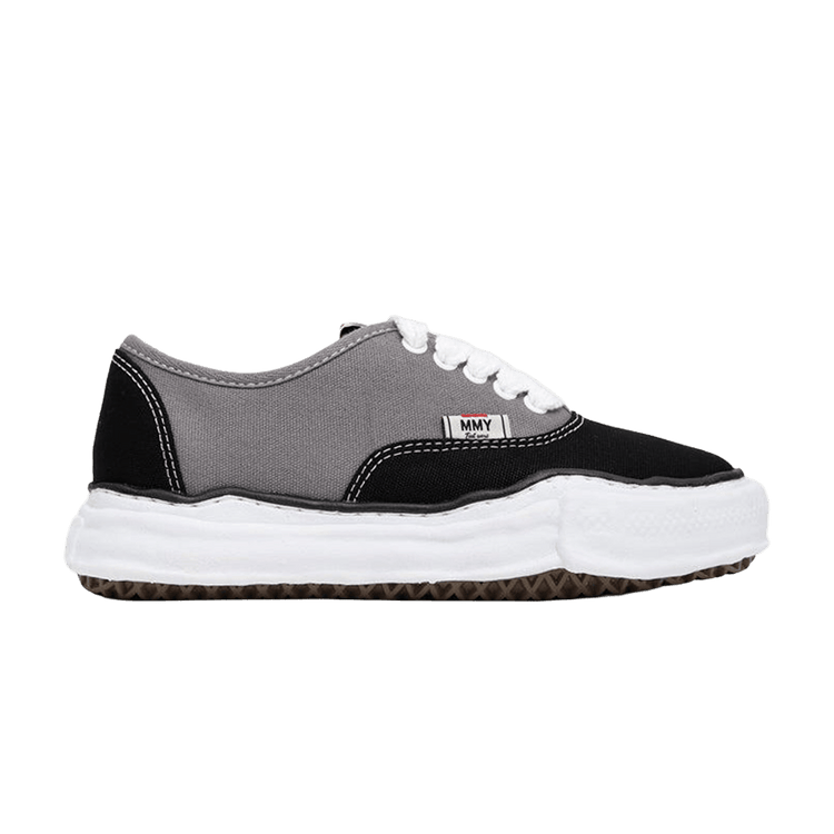 Maison Mihara Yasuhiro Baker OG Sole Bicolor Canvas Low 'Black Grey' A13FW738 BLK