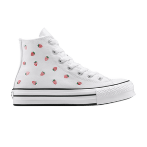 Converse Chuck Taylor All Star EVA Lift Platform High GS 'Embroidered Strawberries'