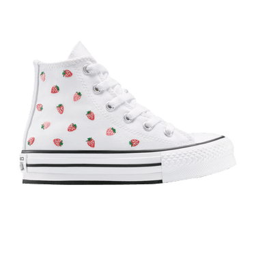 Converse Chuck Taylor All Star EVA Lift Platform High PS 'Embroidered Strawberries'