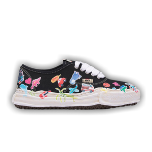 Maison Mihara Yasuhiro Baker OG Sole Sticker Printed Canvas Low 'Black'