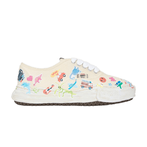 Maison Mihara Yasuhiro Baker OG Sole Sticker Printed Canvas Low 'White'