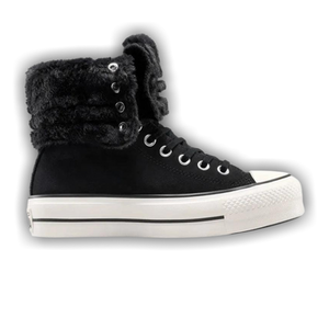 Converse Wmns All Star Fold Over Lift Hi 'Black'