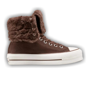 Converse Wmns All Star Fold Over Lift Hi 'Totally Fudged'