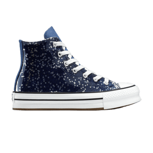 Converse Chuck Taylor All Star EVA Lift Platform High GS 'Navy Star Glitter'