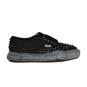 Maison Mihara Yasuhiro Baker OG Studded Paint Canvas Low 'Black'