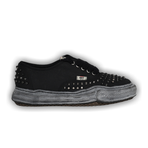 Maison Mihara Yasuhiro Baker OG Studded Paint Canvas Low 'Black'
