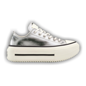 Converse Chuck Taylor All Star Lift Double Stack 'Silver Egret Black'
