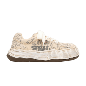 Maison Mihara Yasuhiro Oliver OG Sole Graffiti Printed Canvas Low 'White'