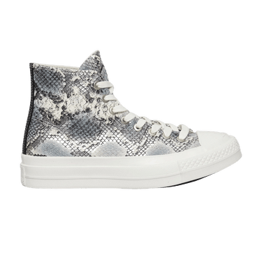 Converse Chuck Taylor All Star First String High 'Snakeskin Snow White Black'