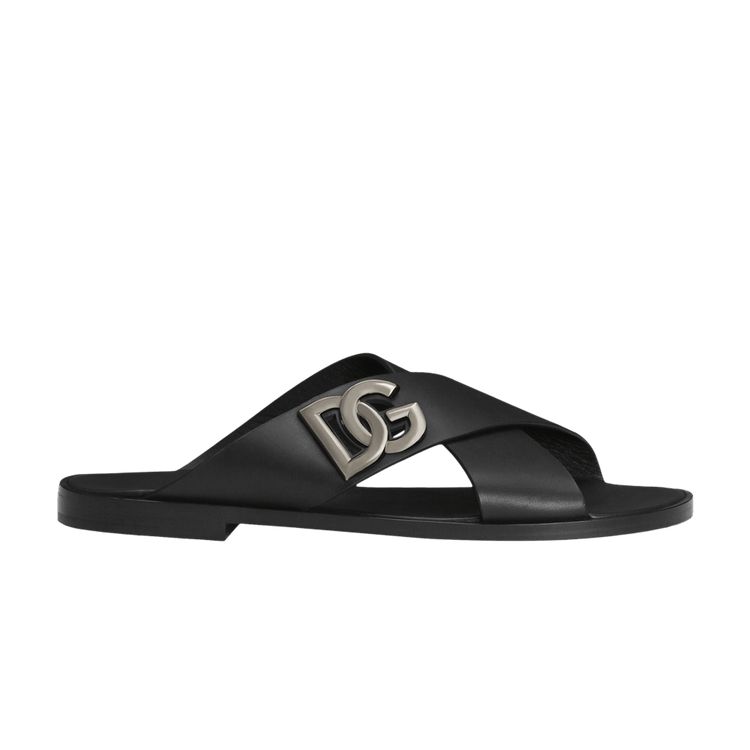 Dolce & Gabbana Logo Sandal 'Black' A80440 AO602 80999